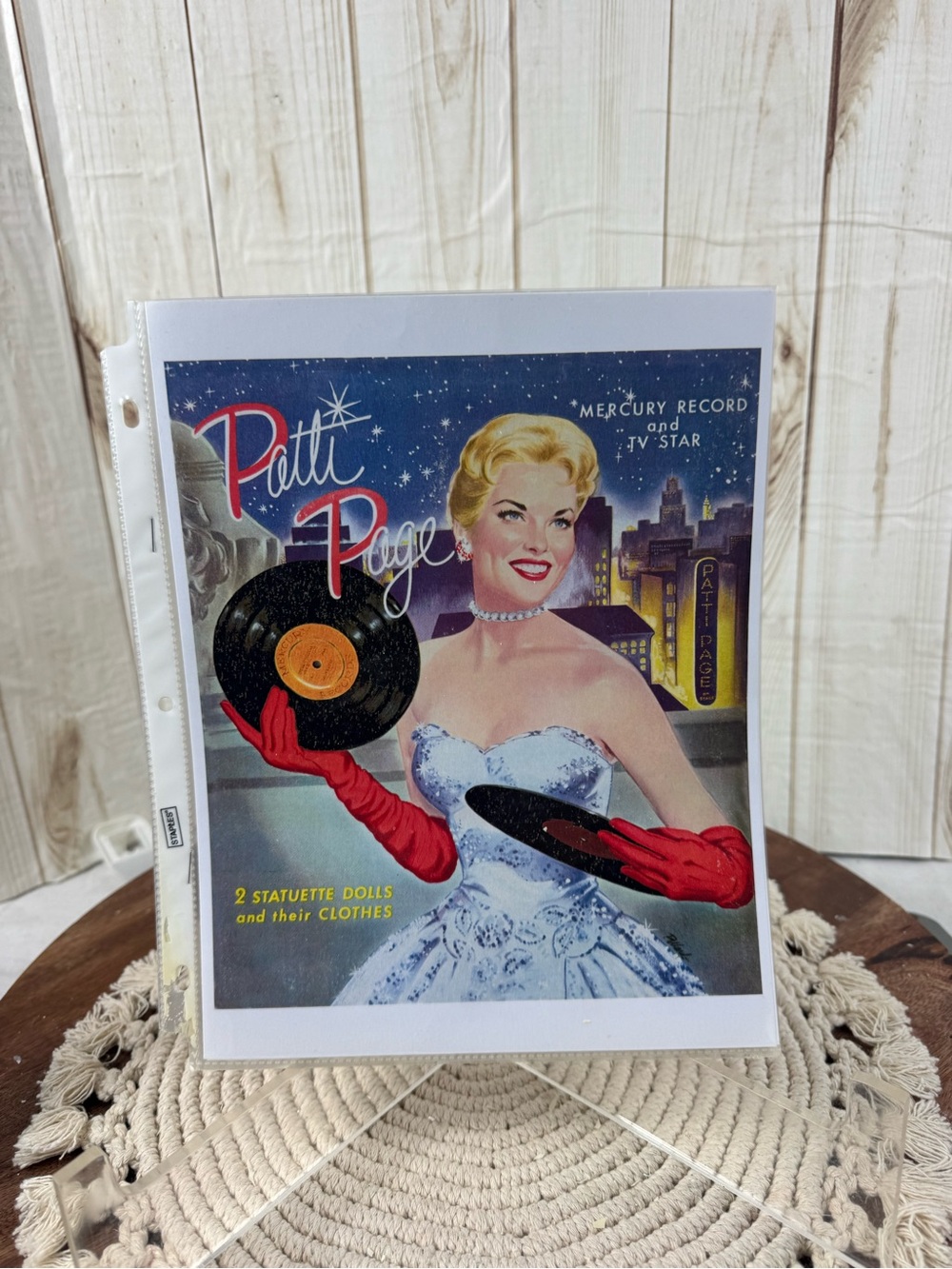 Patti Page mercury record and TV star 2 statuette dolls and their clothes.